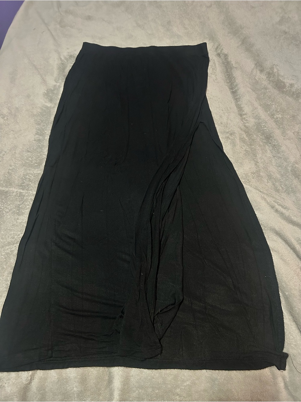 Classic Black Womens Maxi Skirt - Sleek Everyday Style